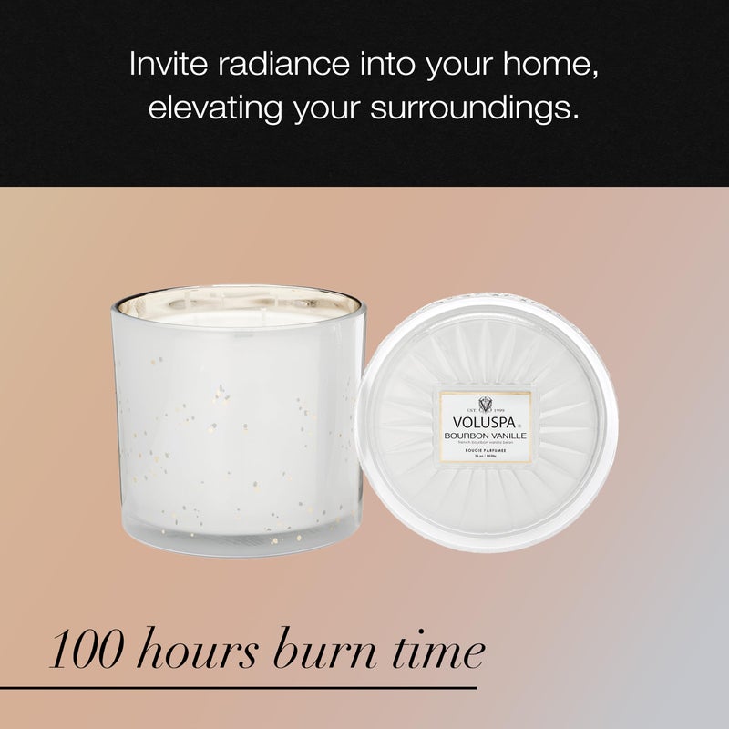 Voluspa Bourbon Vanille, Grande Maison 3 Wick Glass Candle, 36 Ounces, 100 Hour Burn Time, Coconut Wax for Clean Burning, Handcrafted in The USA - Image 5